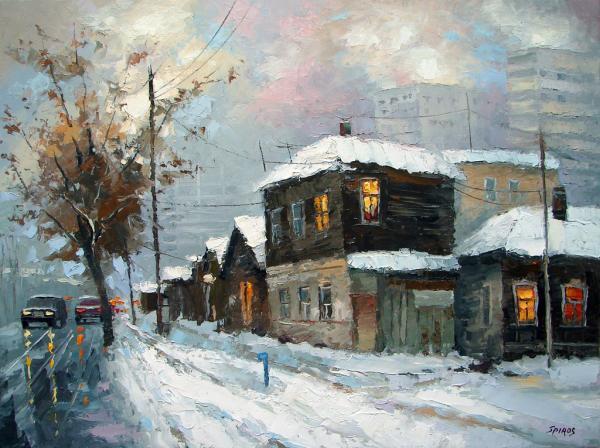 City landscape Paintings by Dmitri Spiros