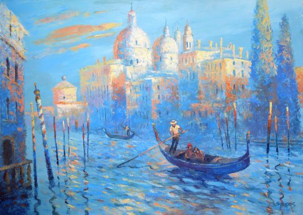 City landscape Paintings by Dmitri Spiros