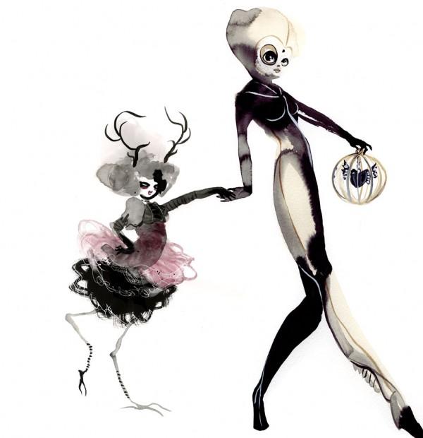 Ink Illustrations by Anneli Olander