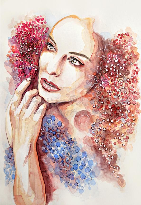 Watercolor Portraiture Paintings by Jane Beata