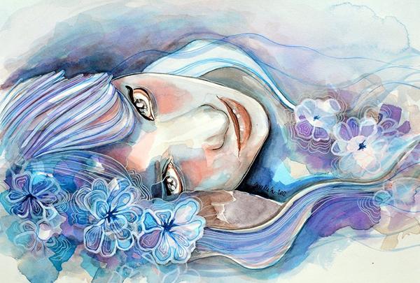 Watercolor Portraiture Paintings by Jane Beata