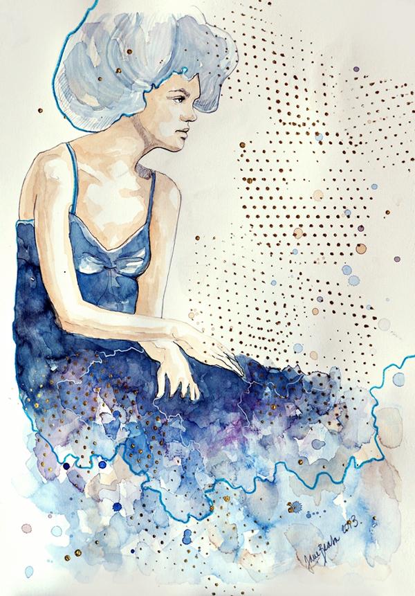 Watercolor Portraiture Paintings by Jane Beata