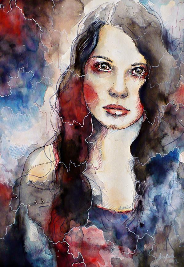 Watercolor Portraiture Paintings by Jane Beata