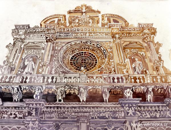 Watercolor Architectures by Maja Wronska