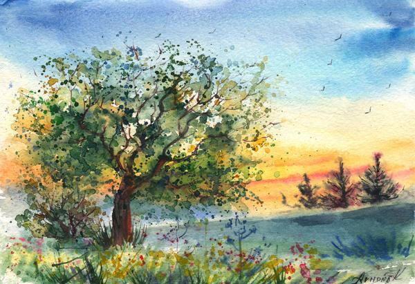Watercolor Paintings by Anna Armona