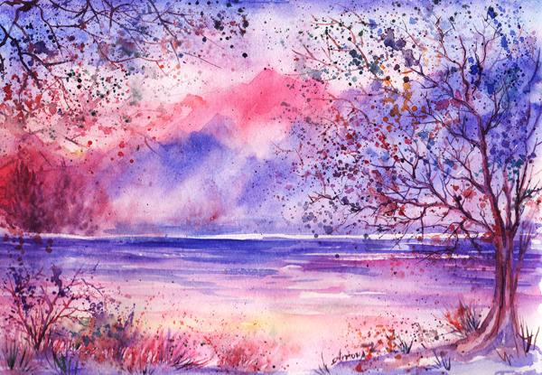 Watercolor Paintings by Anna Armona