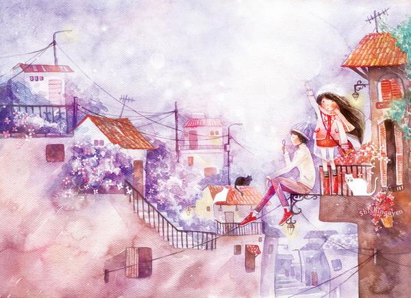 Watercolor Paintings by Nguyenshishi