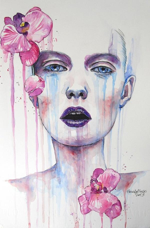 Watercolor Paintings by Erica Dal Maso