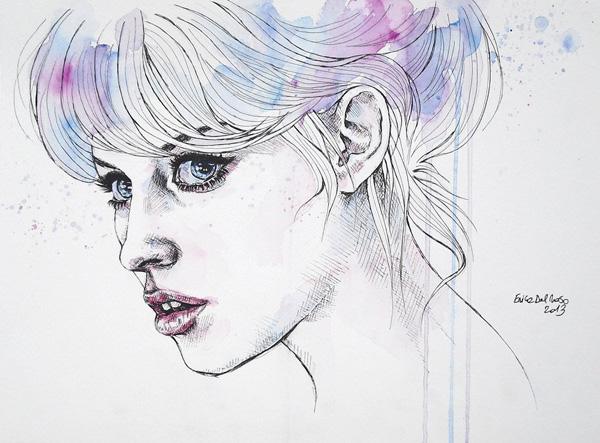 Watercolor Paintings by Erica Dal Maso