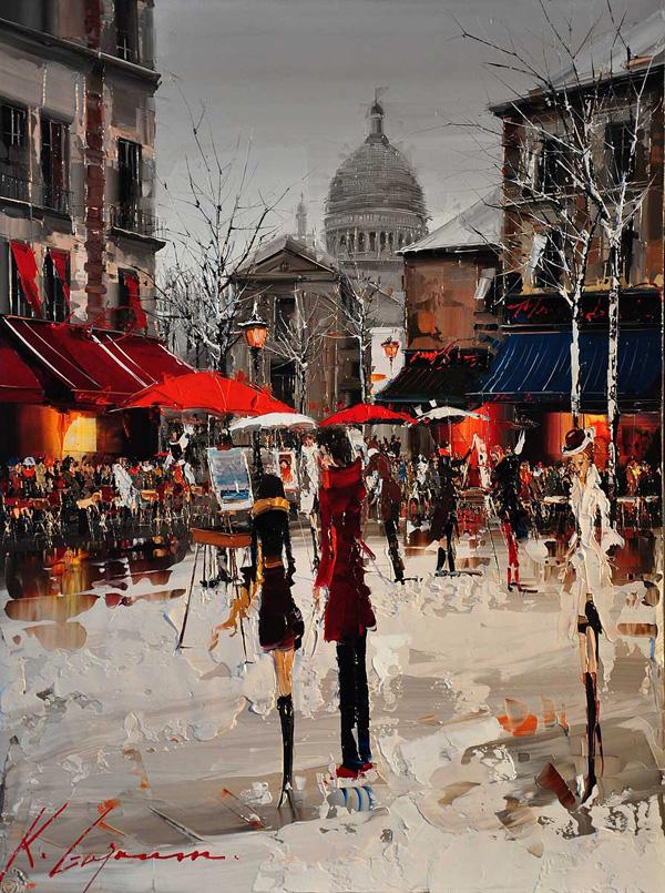 Cityscapes Paintings by Kal Gajoum