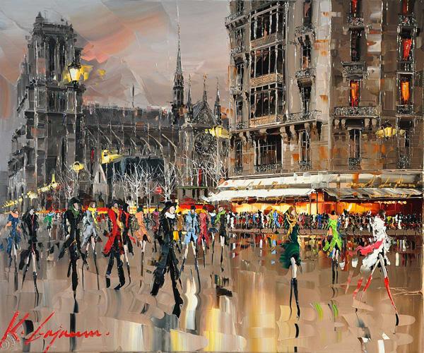 Cityscapes Paintings by Kal Gajoum
