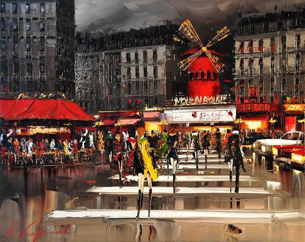 Cityscapes Paintings by Kal Gajoum