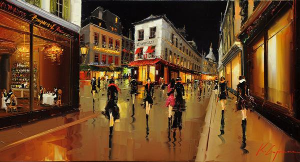Cityscapes Paintings by Kal Gajoum