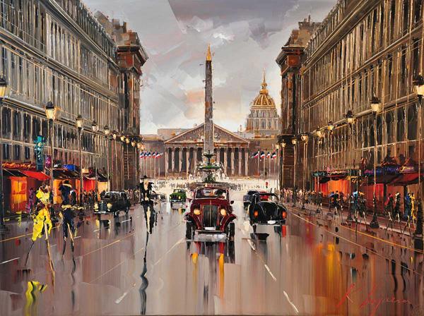 Cityscapes Paintings by Kal Gajoum