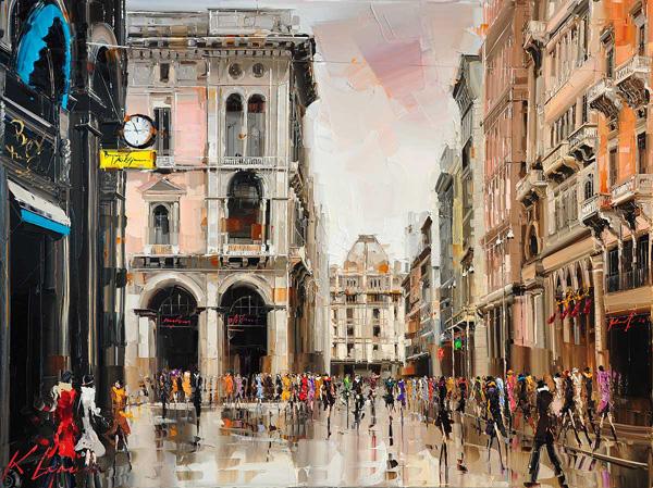 Cityscapes Paintings by Kal Gajoum