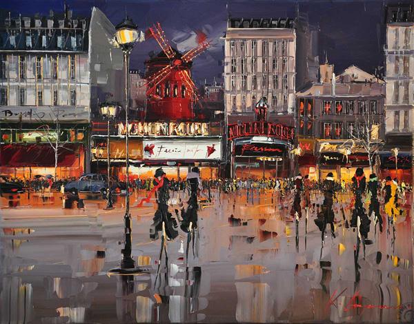 Cityscapes Paintings by Kal Gajoum