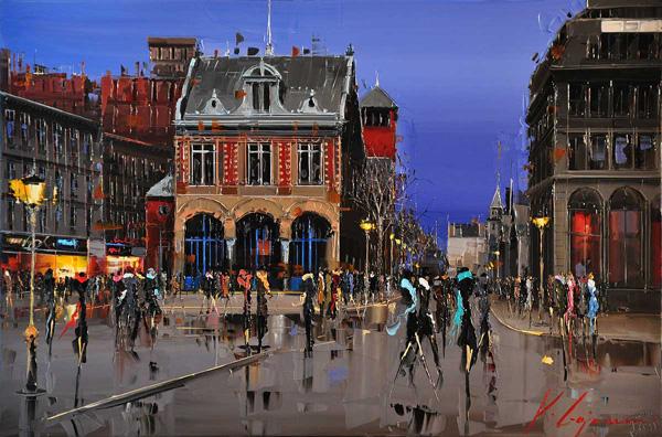 Cityscapes Paintings by Kal Gajoum