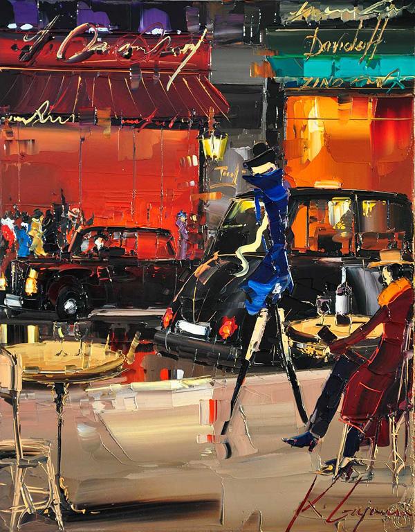 Cityscapes Paintings by Kal Gajoum