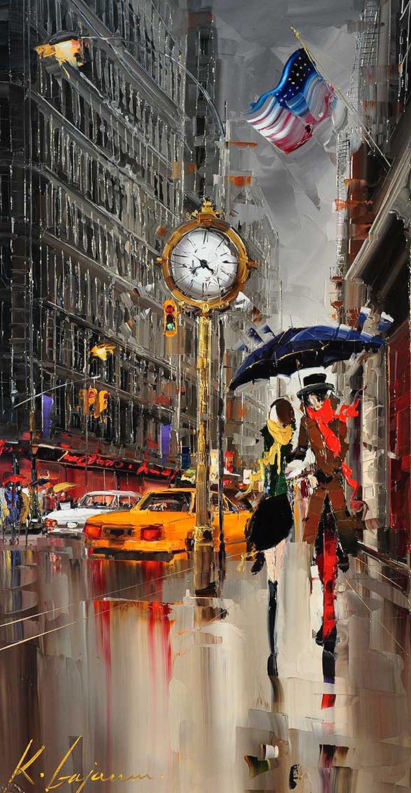 Cityscapes Paintings by Kal Gajoum