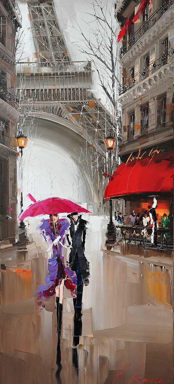 Cityscapes Paintings by Kal Gajoum
