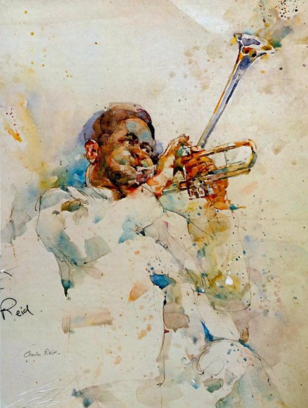 Watercolor Figurative Paintings by Charles Reid