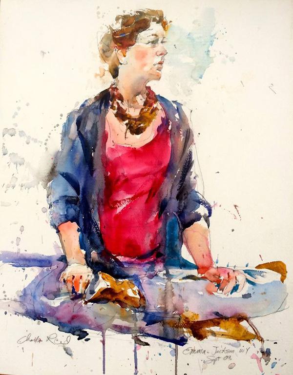 Watercolor Figurative Paintings by Charles Reid