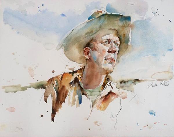 Watercolor Figurative Paintings by Charles Reid