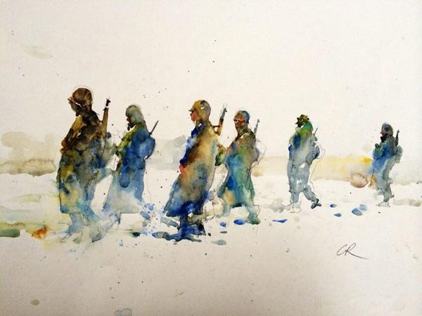 Watercolor Figurative Paintings by Charles Reid