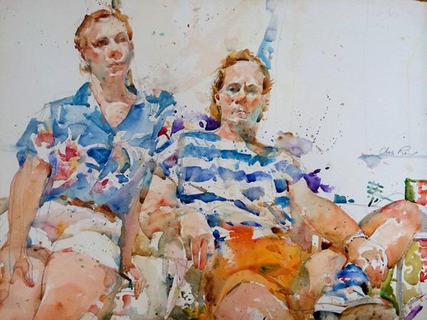Watercolor Figurative Paintings by Charles Reid