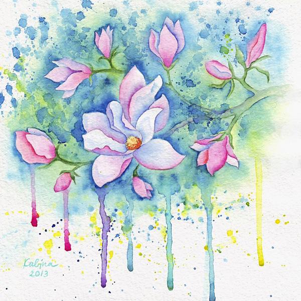 Watercolor Paintings by Zhanna Kabina