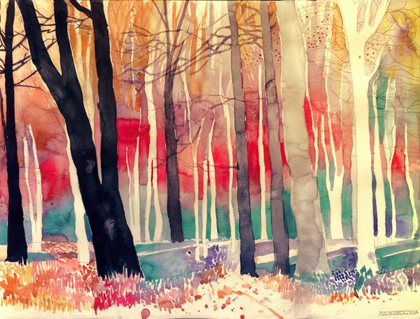 Watercolor Paintings by Maja Wrońska