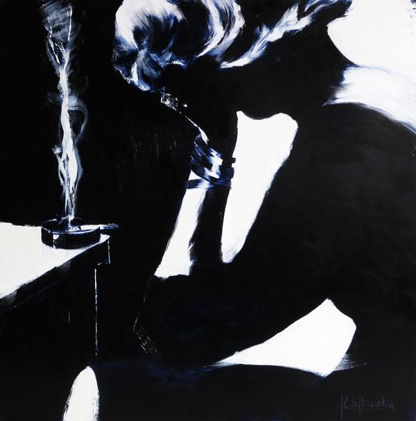 Sepia Series Paintings by Janel Eleftherakis