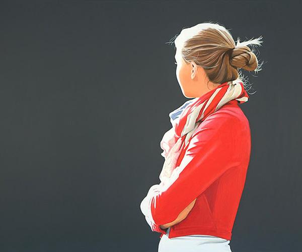 Back Portrait Paintings by Sabine Liebchen