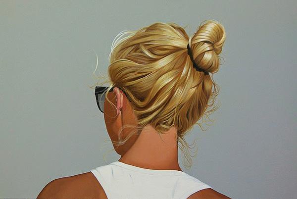Back Portrait Paintings by Sabine Liebchen