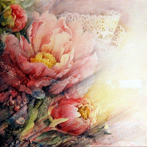 Floral Paintings by Marie Claire Moudru