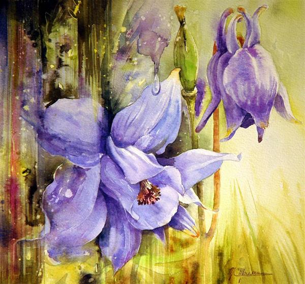 Floral Paintings by Marie Claire Moudru