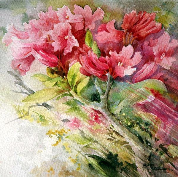 Floral Paintings by Marie Claire Moudru