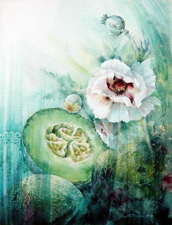 Floral Paintings by Marie Claire Moudru