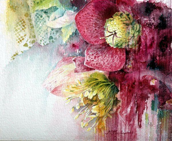 Floral Paintings by Marie Claire Moudru