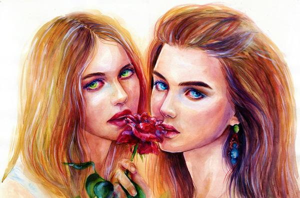 Watercolor Paintings by Lina
