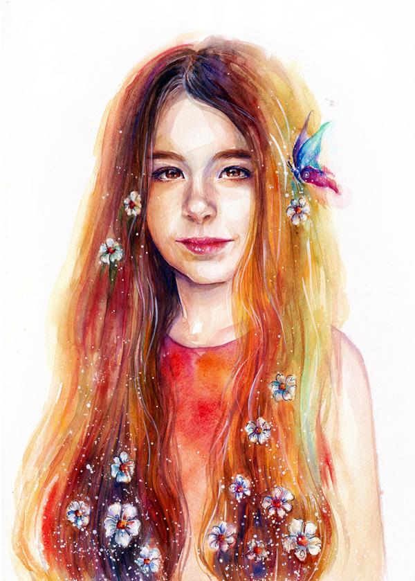 Watercolor Paintings by Lina