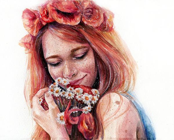Watercolor Paintings by Lina
