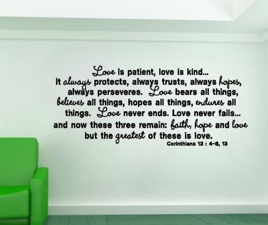Love is patient love is kind