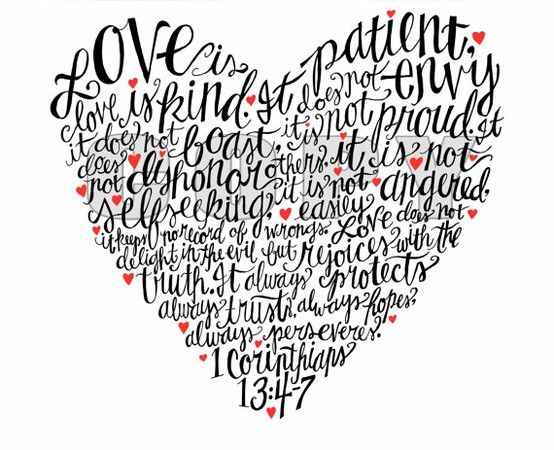 Love is patient love is kind
