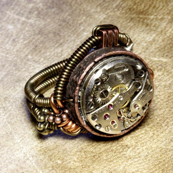 steampunk_jewelry_ring_a_by_catherinetterings600_600 20 Stunning Steampunk Artisan Crafts