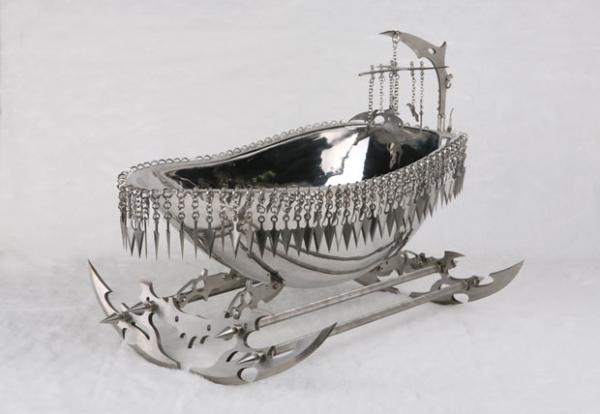 Stainless Steel Sculptures by Shi Jinsong
