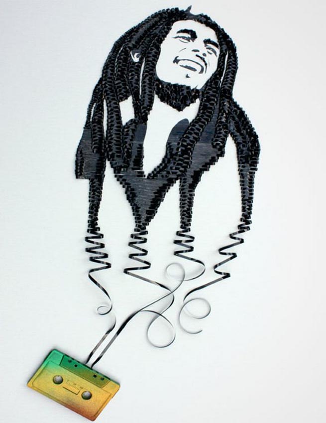 Magnificent Cassette Art by Erika Iris Simmons