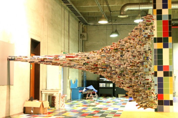 Paper Installations by Yunwoo Choi
