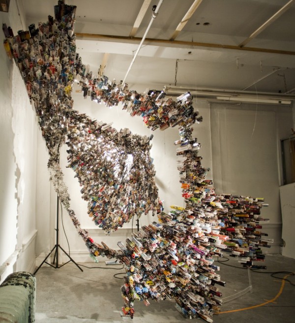 Paper Installations by Yunwoo Choi