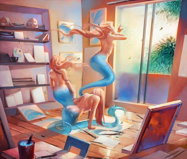 30 Mind Blowing Examples of Mermaid Art